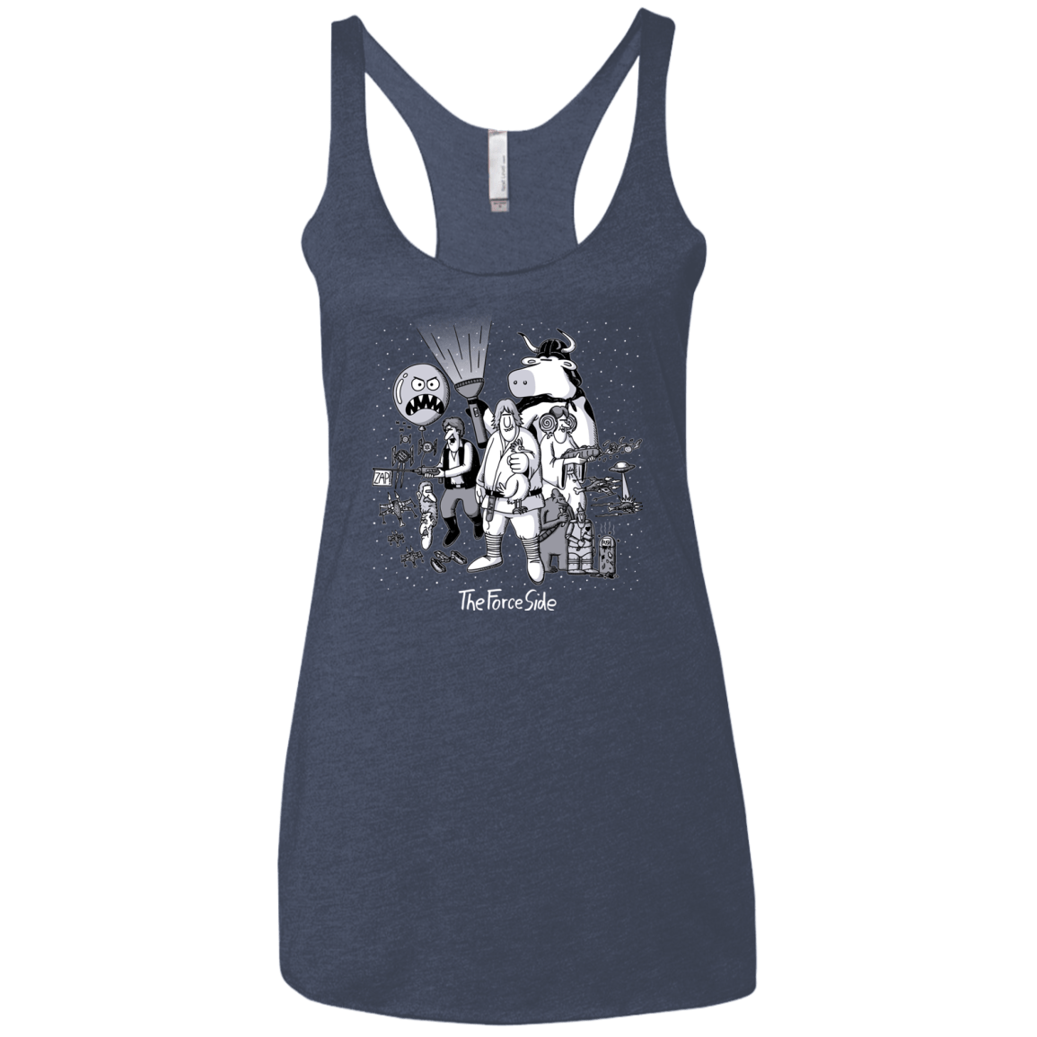 T-Shirts Vintage Navy / X-Small The Force Side Women's Triblend Racerback Tank