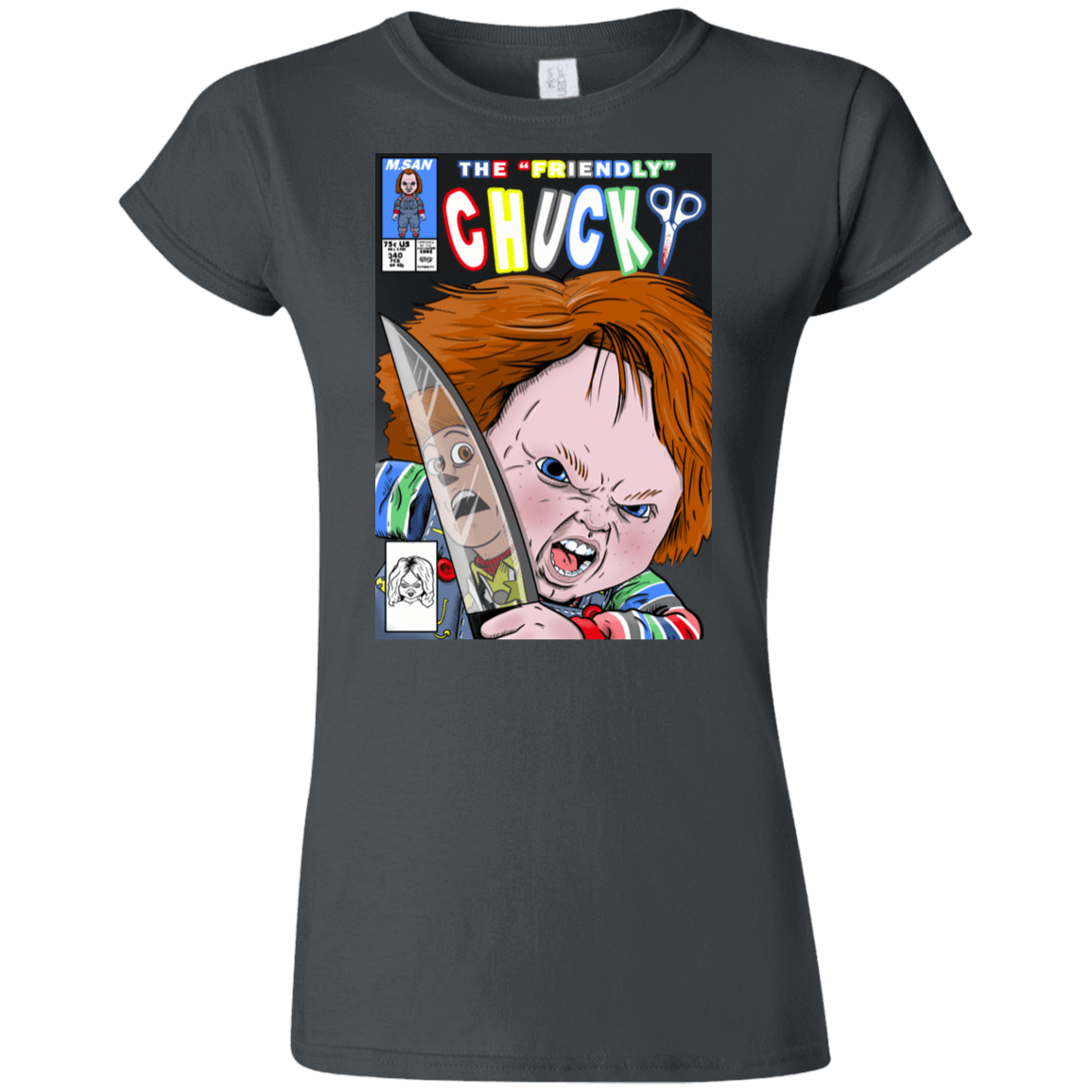 T-Shirts Charcoal / S The Friendly Chucky Junior Slimmer-Fit T-Shirt