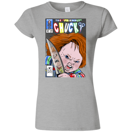T-Shirts Sport Grey / S The Friendly Chucky Junior Slimmer-Fit T-Shirt
