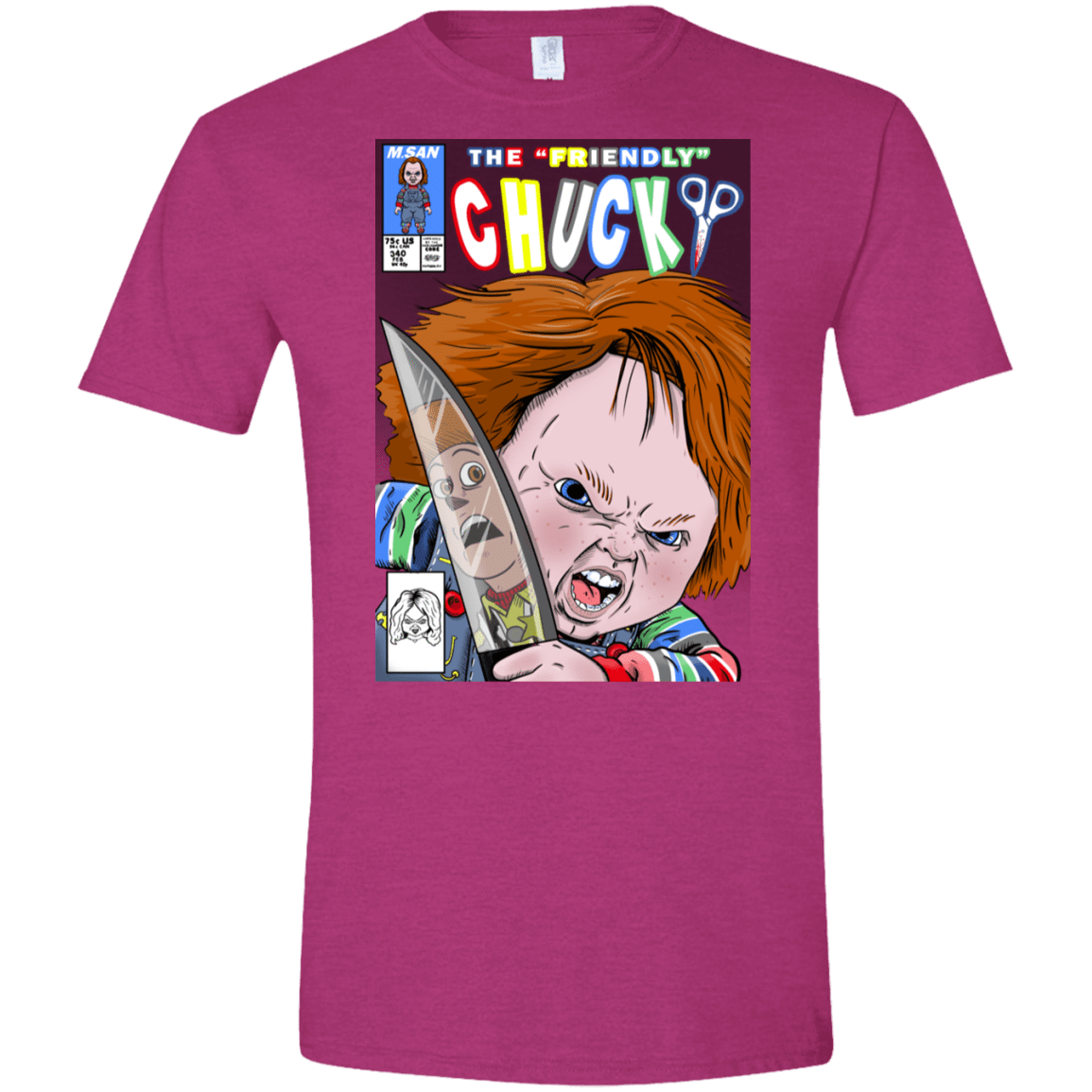 T-Shirts Antique Heliconia / S The Friendly Chucky Men's Semi-Fitted Softstyle