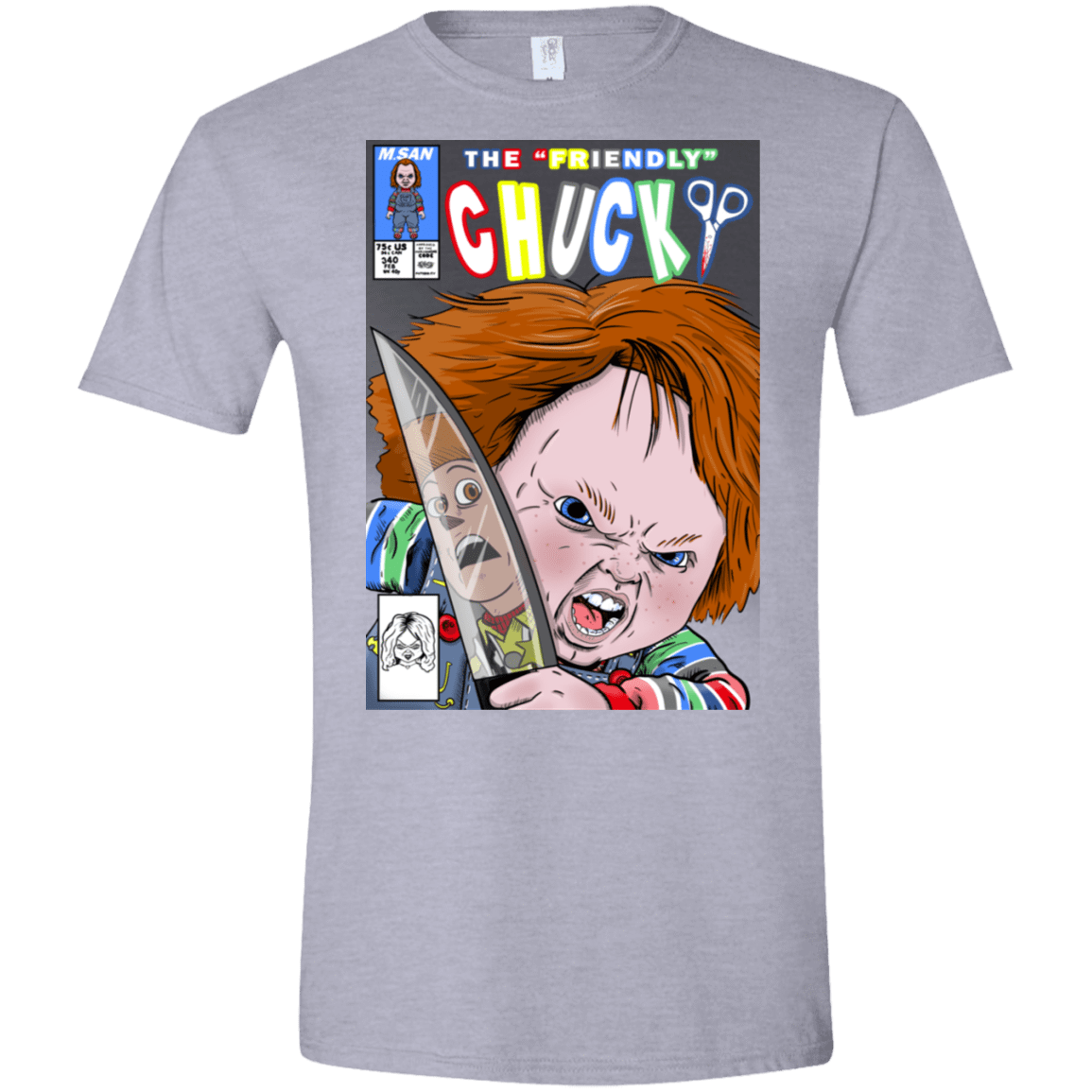 T-Shirts Sport Grey / X-Small The Friendly Chucky Men's Semi-Fitted Softstyle