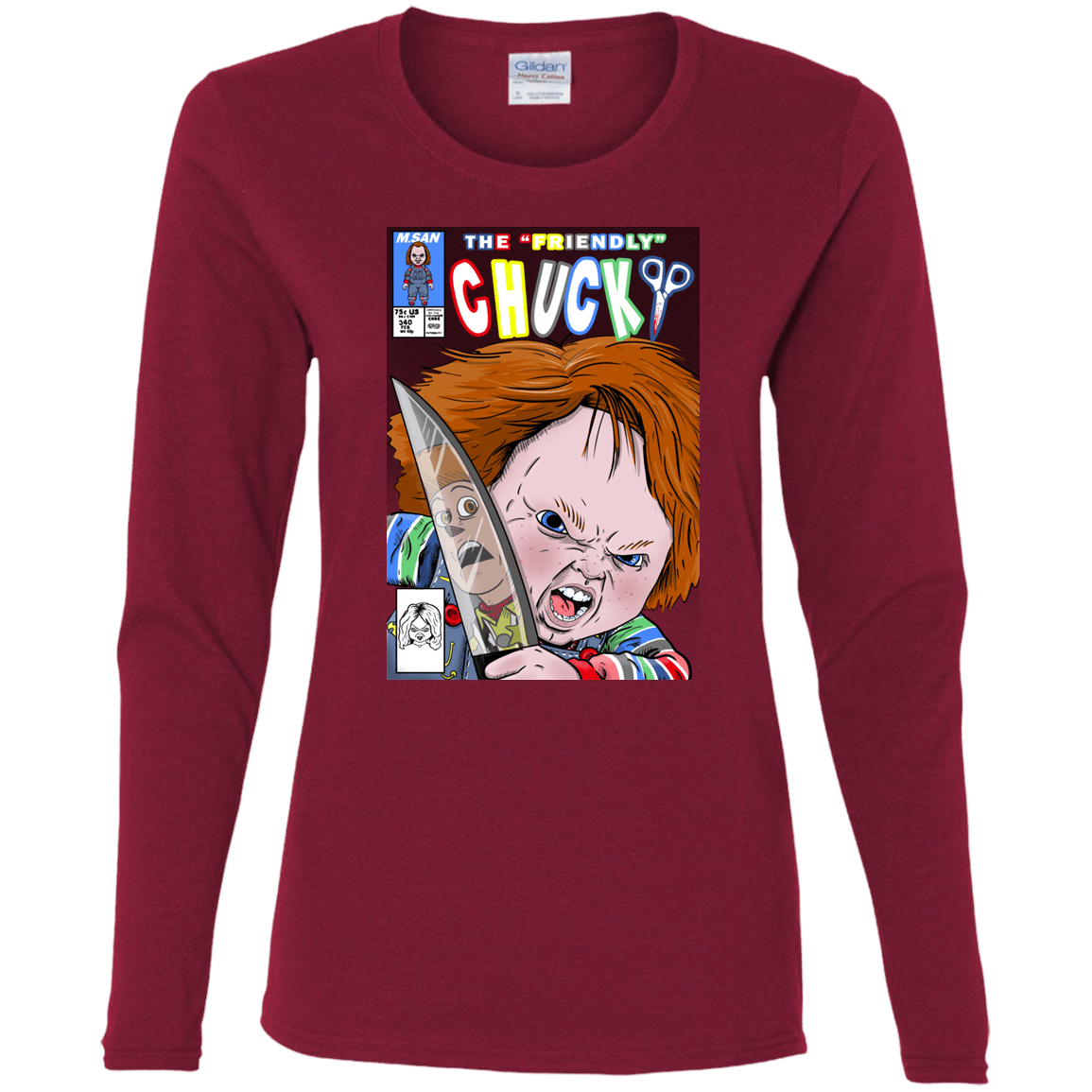 T-Shirts Cardinal / S The Friendly Chucky Women's Long Sleeve T-Shirt
