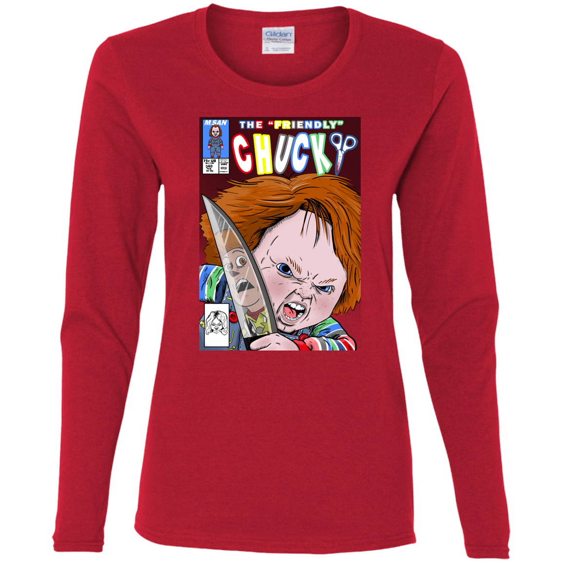 T-Shirts Red / S The Friendly Chucky Women's Long Sleeve T-Shirt