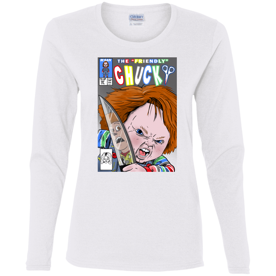 T-Shirts White / S The Friendly Chucky Women's Long Sleeve T-Shirt