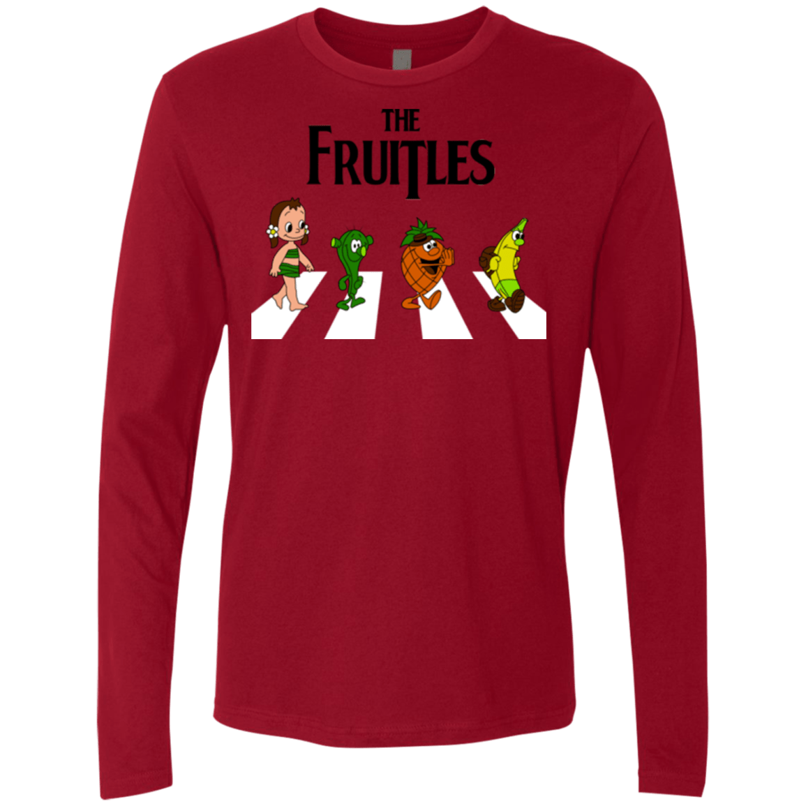 T-Shirts Cardinal / Small The Fruitles Men's Premium Long Sleeve