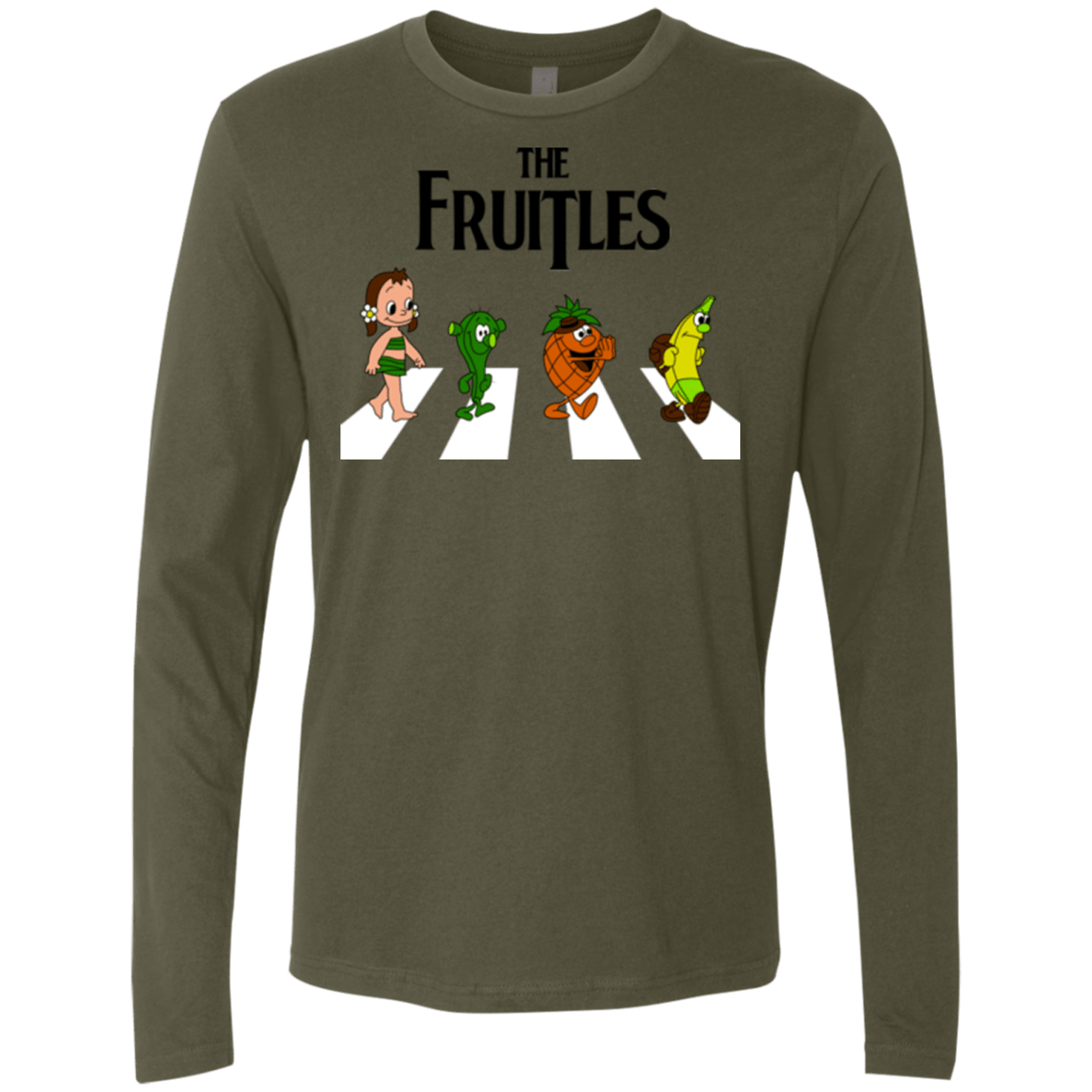 T-Shirts Military Green / Small The Fruitles Men's Premium Long Sleeve