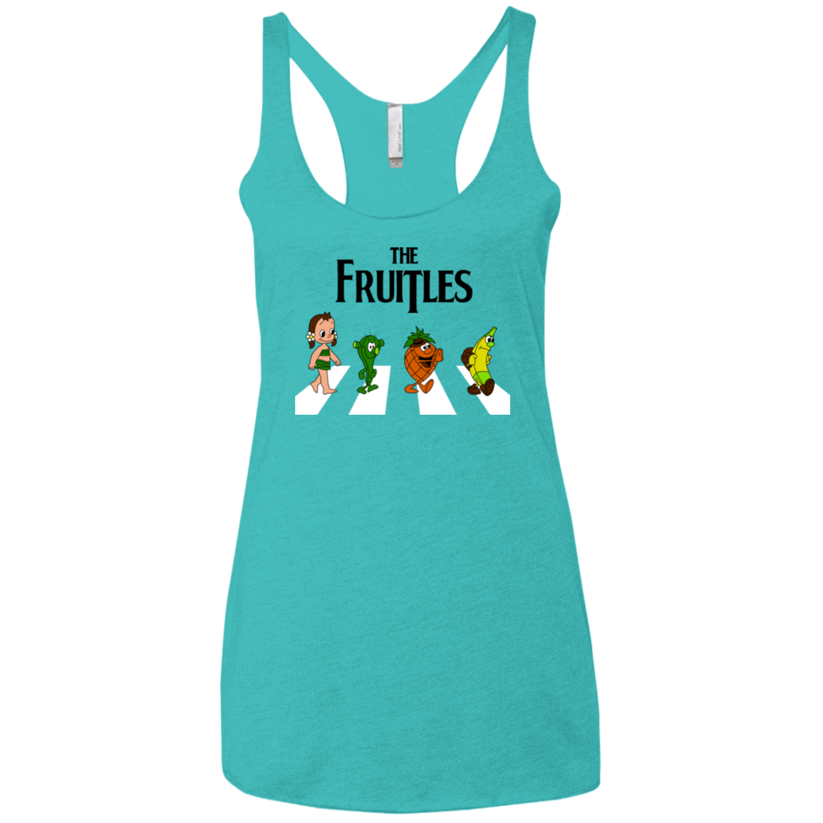 T-Shirts Tahiti Blue / X-Small The Fruitles Women's Triblend Racerback Tank