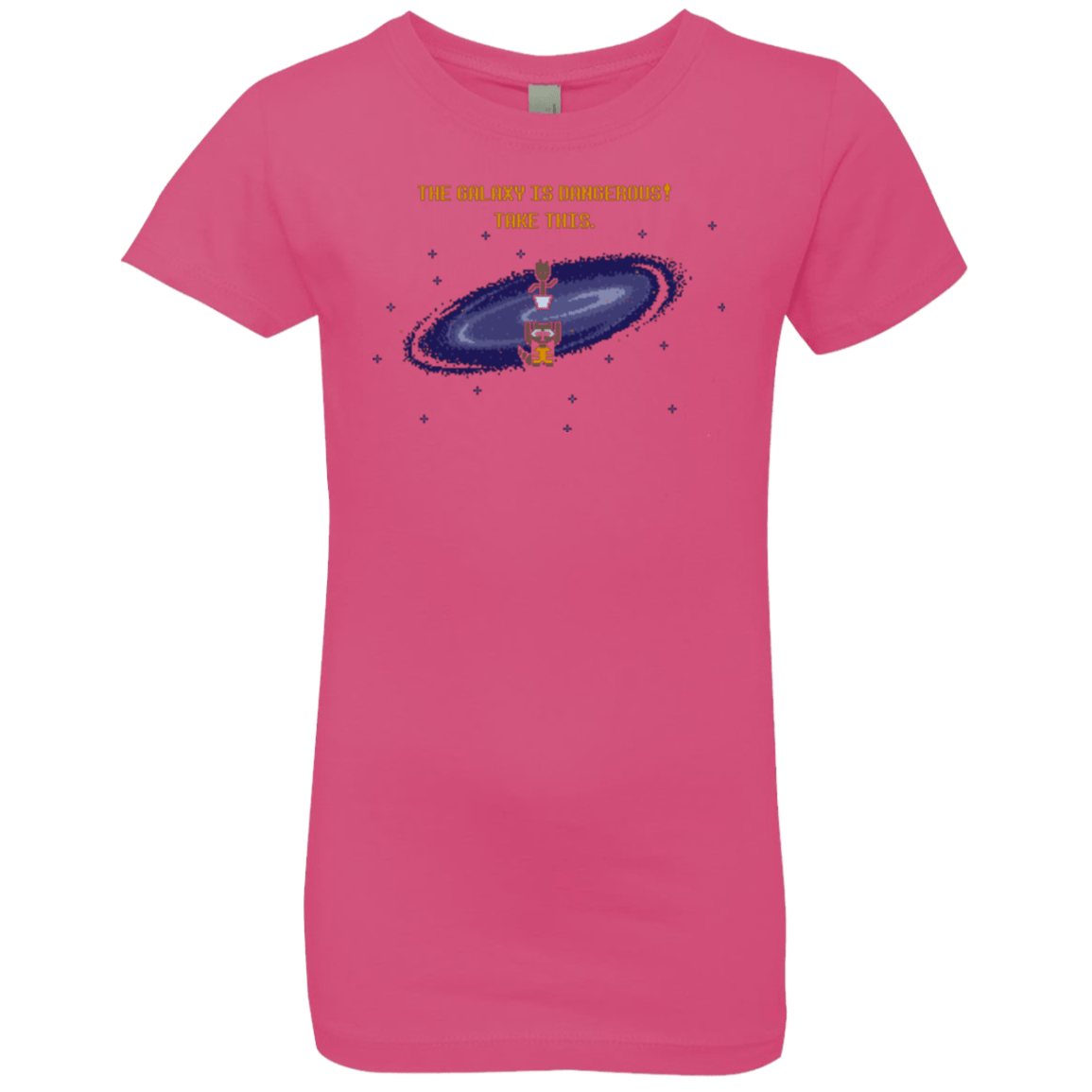 T-Shirts Hot Pink / YXS The Galaxy is Dangerous Girls Premium T-Shirt