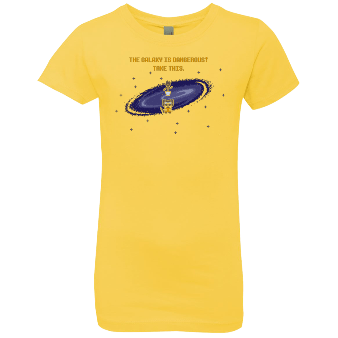 T-Shirts Vibrant Yellow / YXS The Galaxy is Dangerous Girls Premium T-Shirt