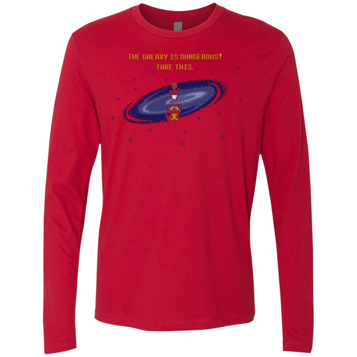 T-Shirts Red / Small The Galaxy is Dangerous Men's Premium Long Sleeve