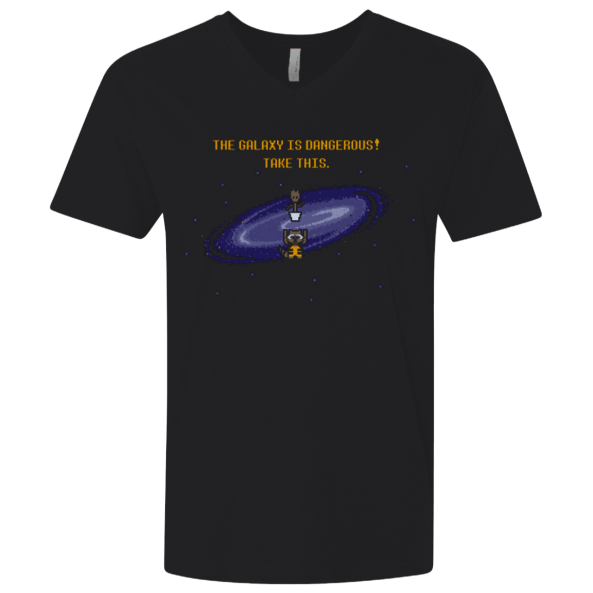 T-Shirts Black / X-Small The Galaxy is Dangerous Men's Premium V-Neck