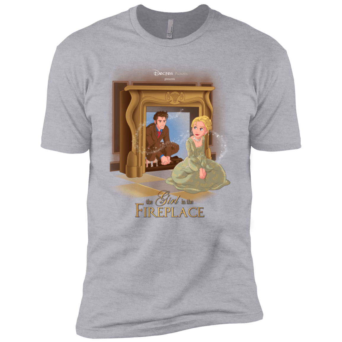 T-Shirts Heather Grey / YXS The Girl In The Fireplace Boys Premium T-Shirt