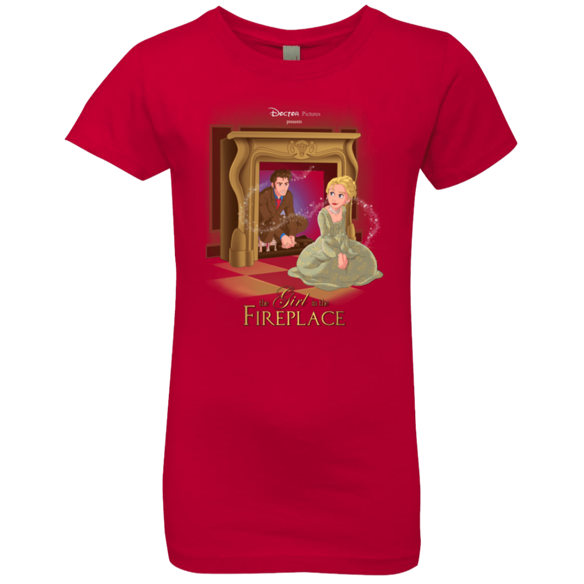 T-Shirts Red / YXS The Girl In The Fireplace Girls Premium T-Shirt
