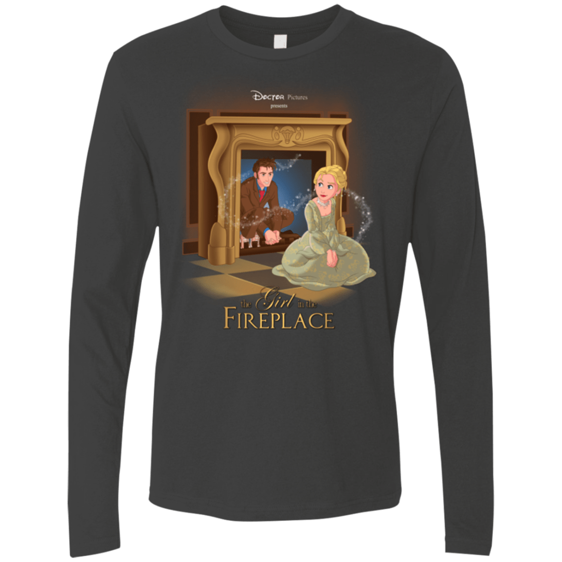 T-Shirts Heavy Metal / Small The Girl In The Fireplace Men's Premium Long Sleeve