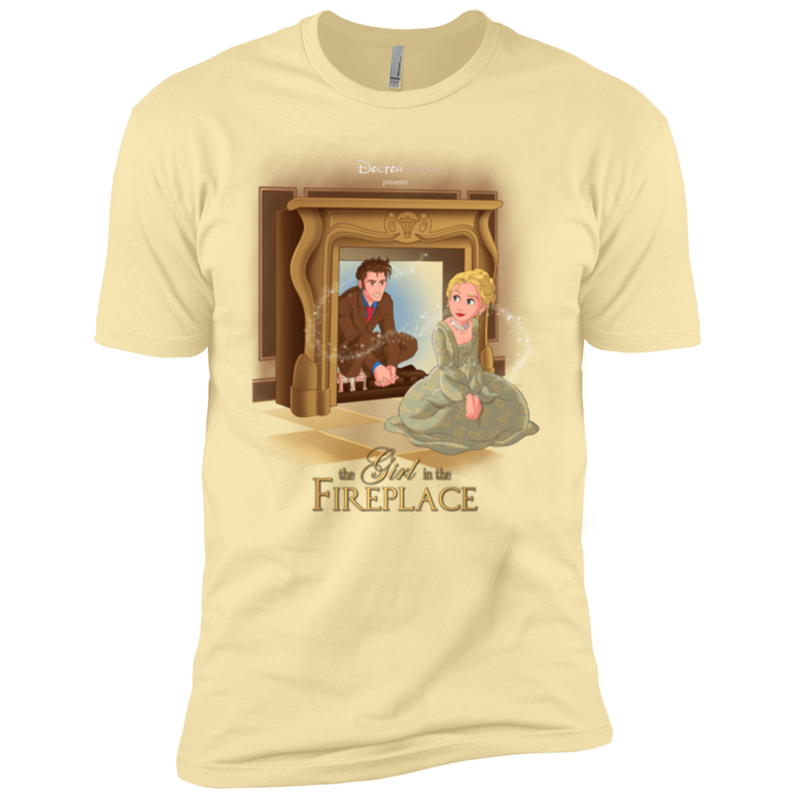 T-Shirts Banana Cream / X-Small The Girl In The Fireplace Men's Premium T-Shirt