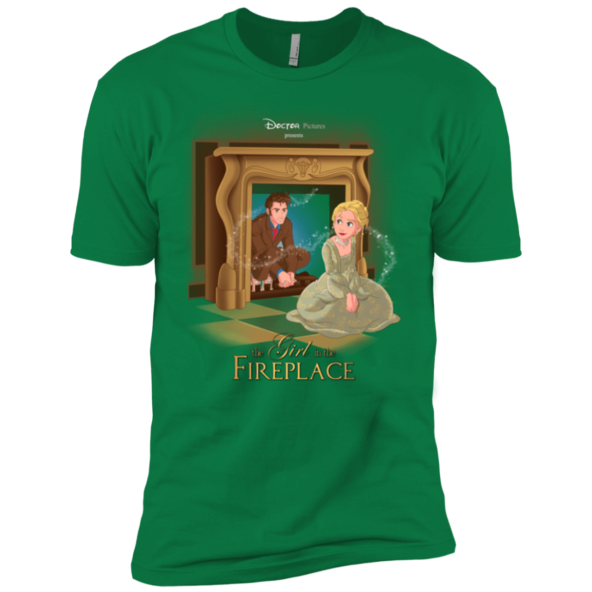 T-Shirts Kelly Green / X-Small The Girl In The Fireplace Men's Premium T-Shirt