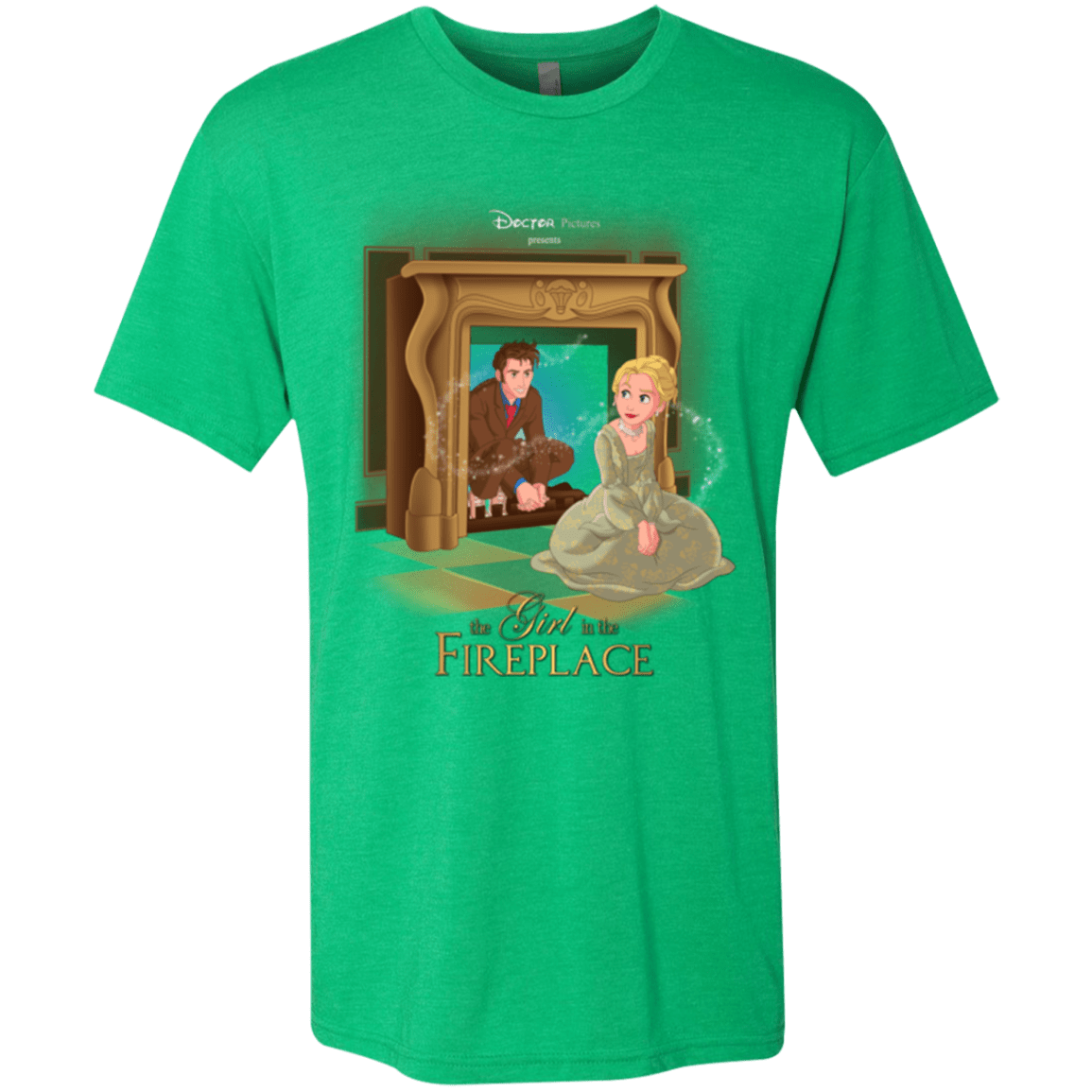T-Shirts Envy / Small The Girl In The Fireplace Men's Triblend T-Shirt