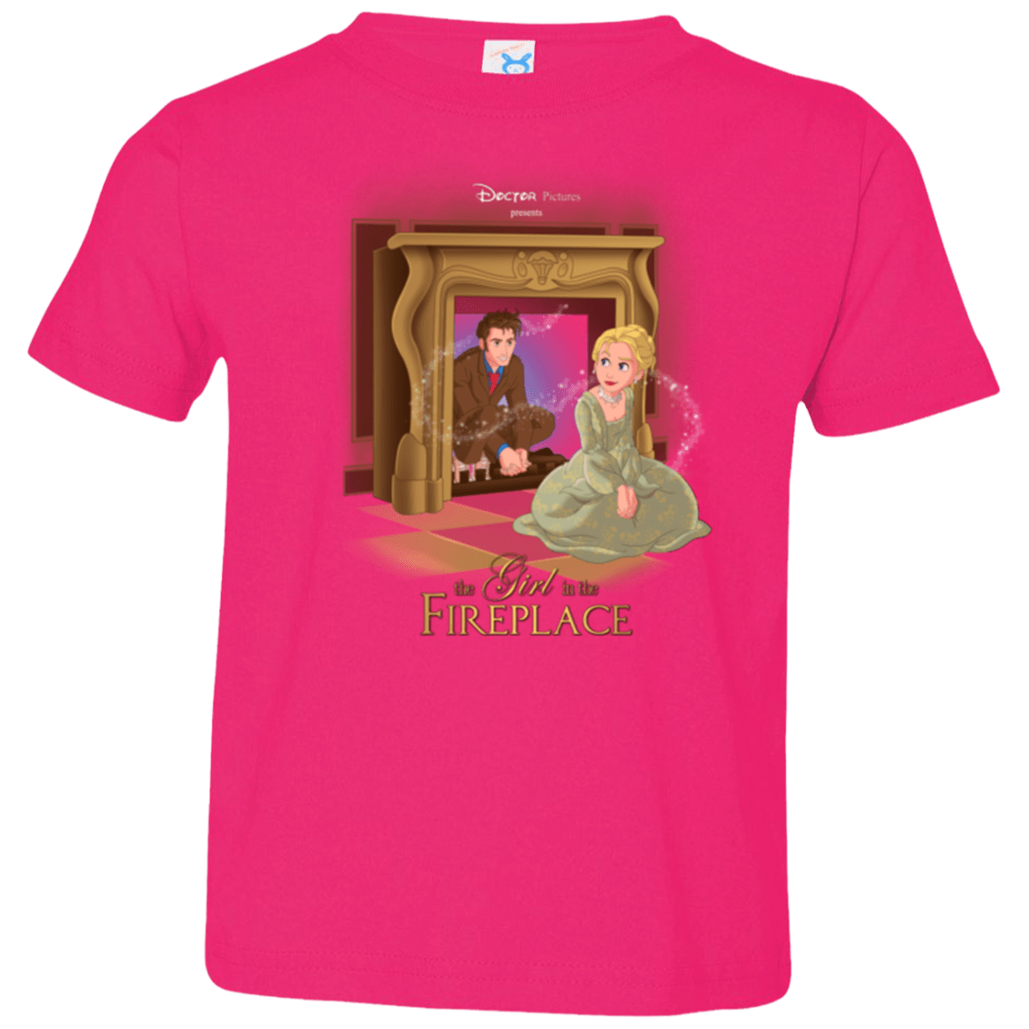 T-Shirts Hot Pink / 2T The Girl In The Fireplace Toddler Premium T-Shirt