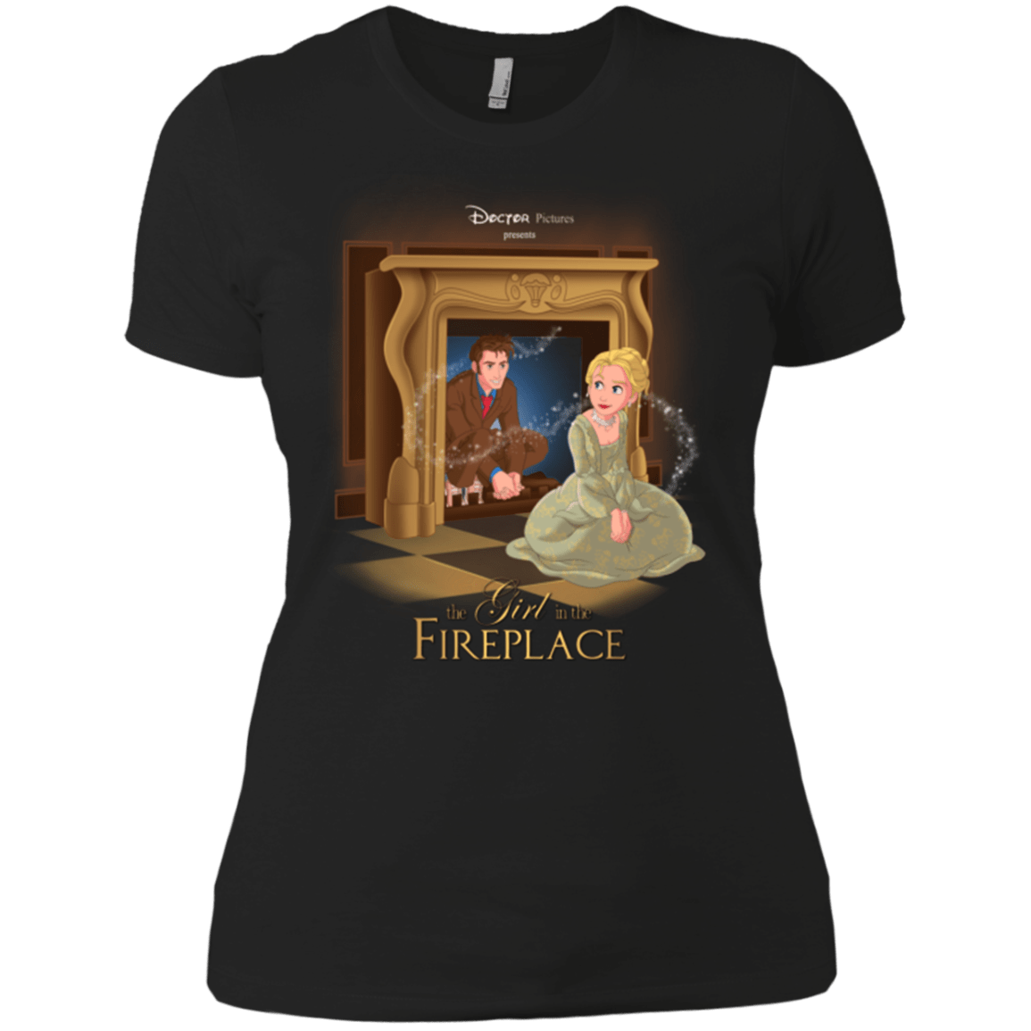 T-Shirts Black / X-Small The Girl In The Fireplace Women's Premium T-Shirt