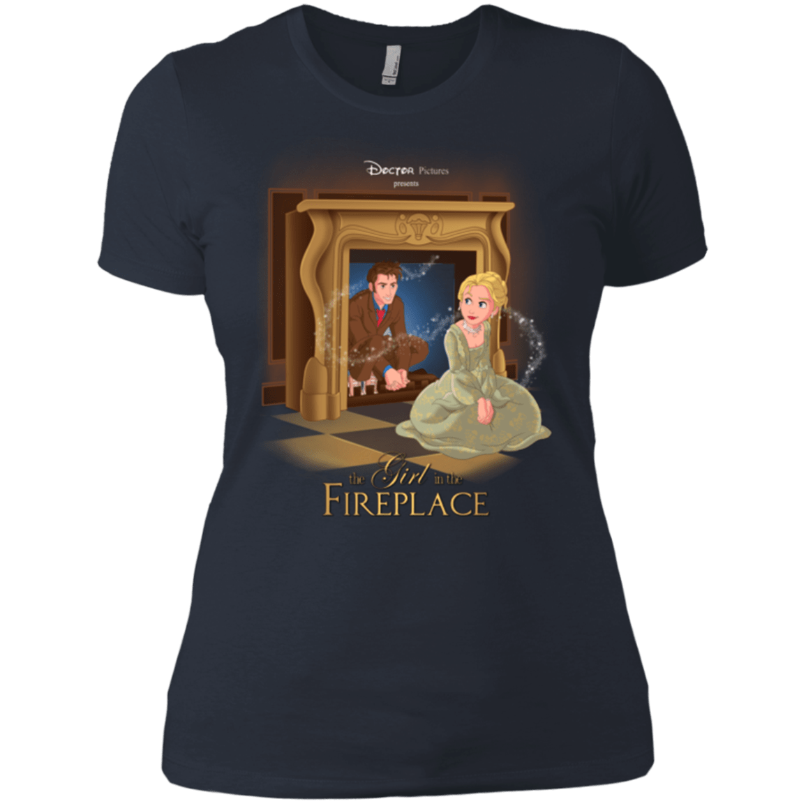 T-Shirts Indigo / X-Small The Girl In The Fireplace Women's Premium T-Shirt