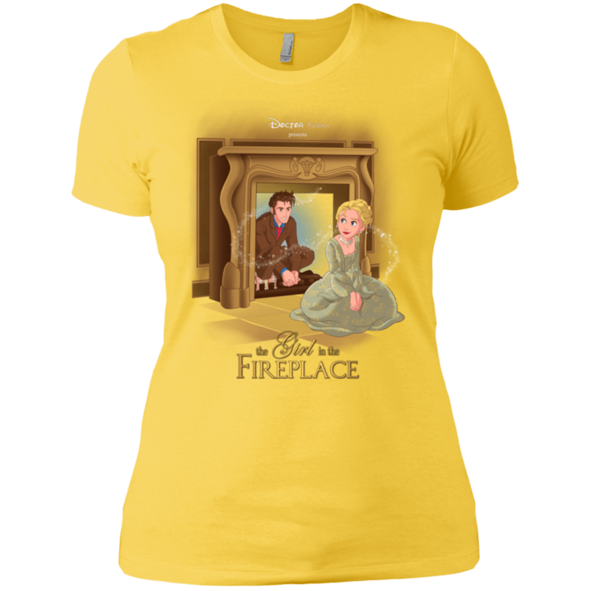 T-Shirts Vibrant Yellow / X-Small The Girl In The Fireplace Women's Premium T-Shirt