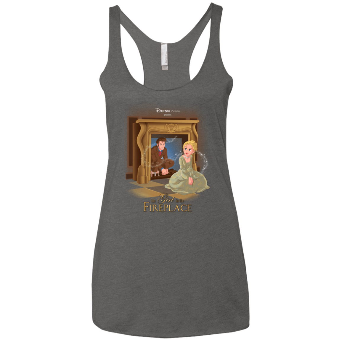 T-Shirts Premium Heather / X-Small The Girl In The Fireplace Women's Triblend Racerback Tank