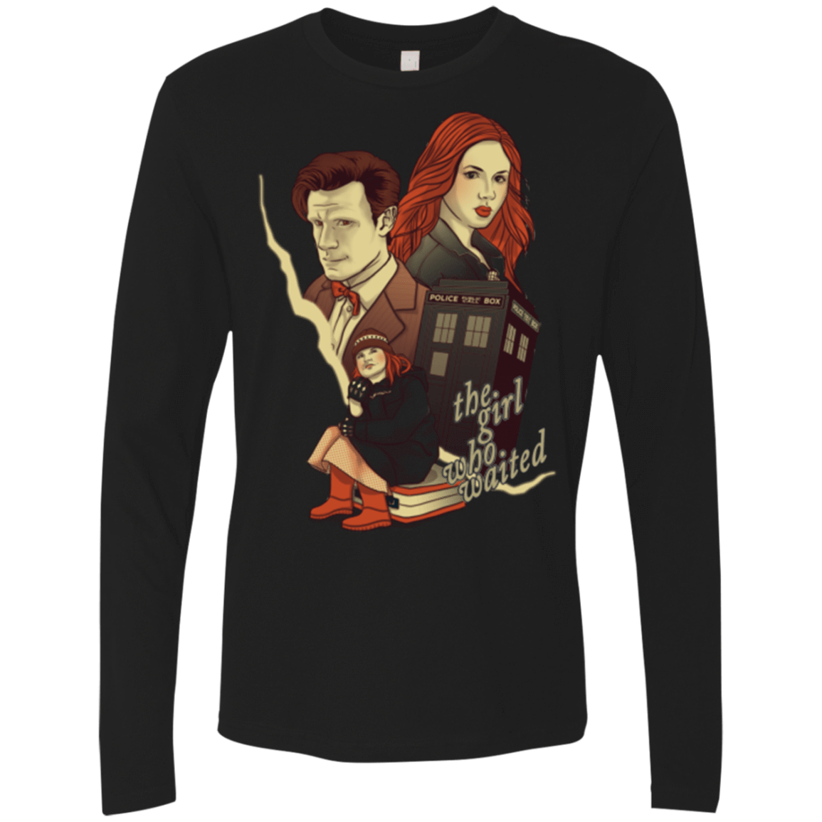 T-Shirts Black / Small The Girl who waited Men's Premium Long Sleeve