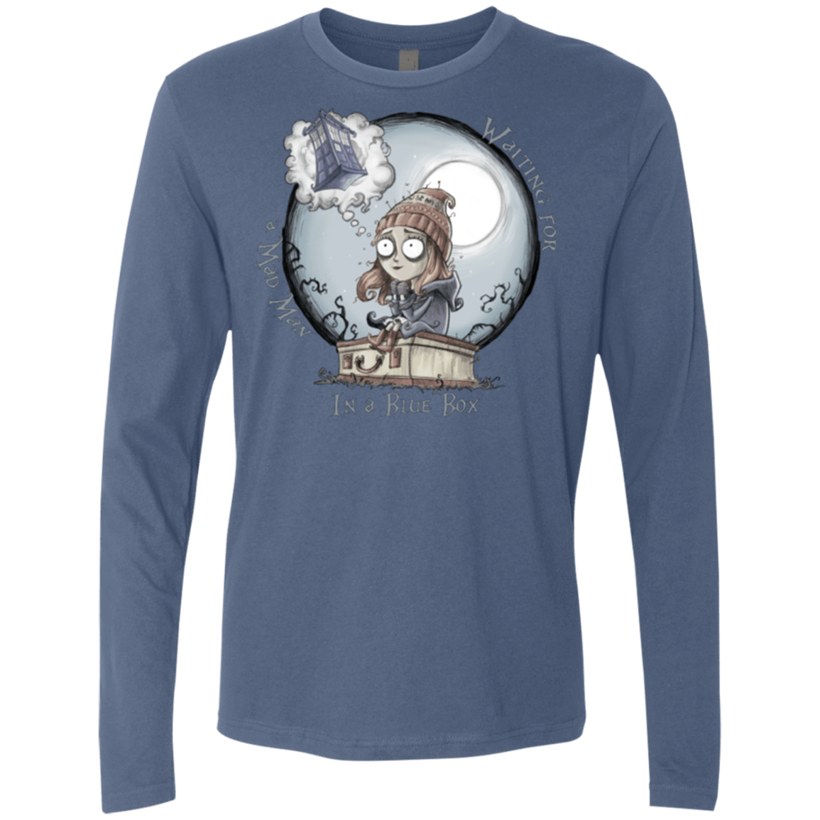 T-Shirts Indigo / Small The Girl Who Waited Men's Premium Long Sleeve