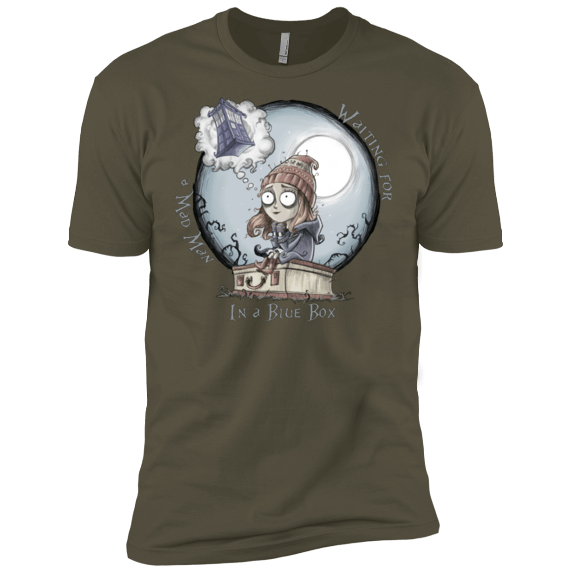 T-Shirts Military Green / X-Small The Girl Who Waited Men's Premium T-Shirt