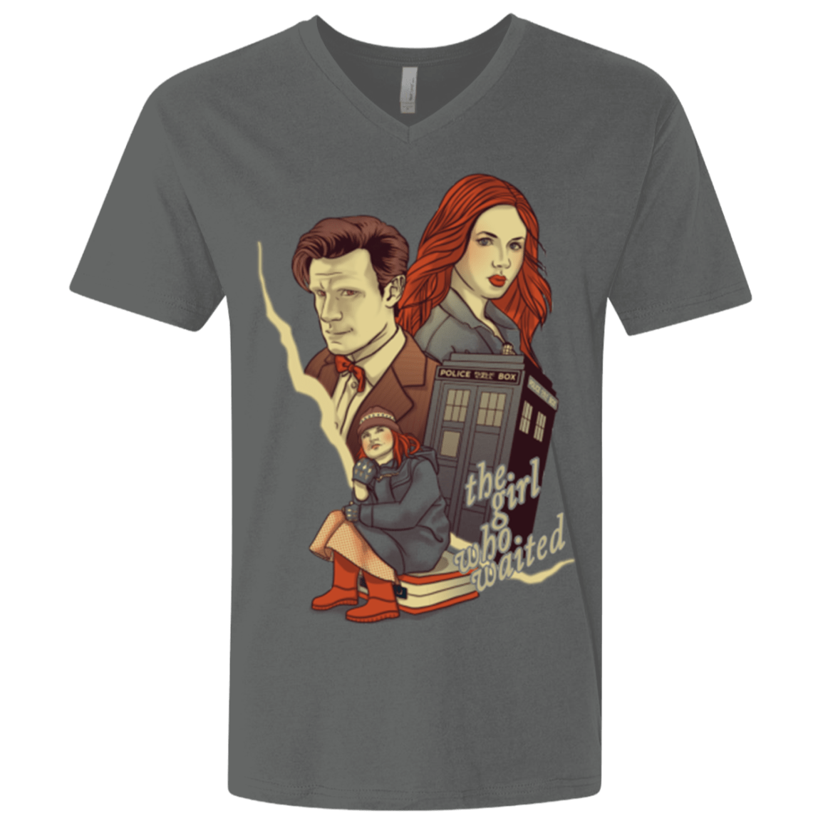 T-Shirts Heavy Metal / X-Small The Girl who waited Men's Premium V-Neck