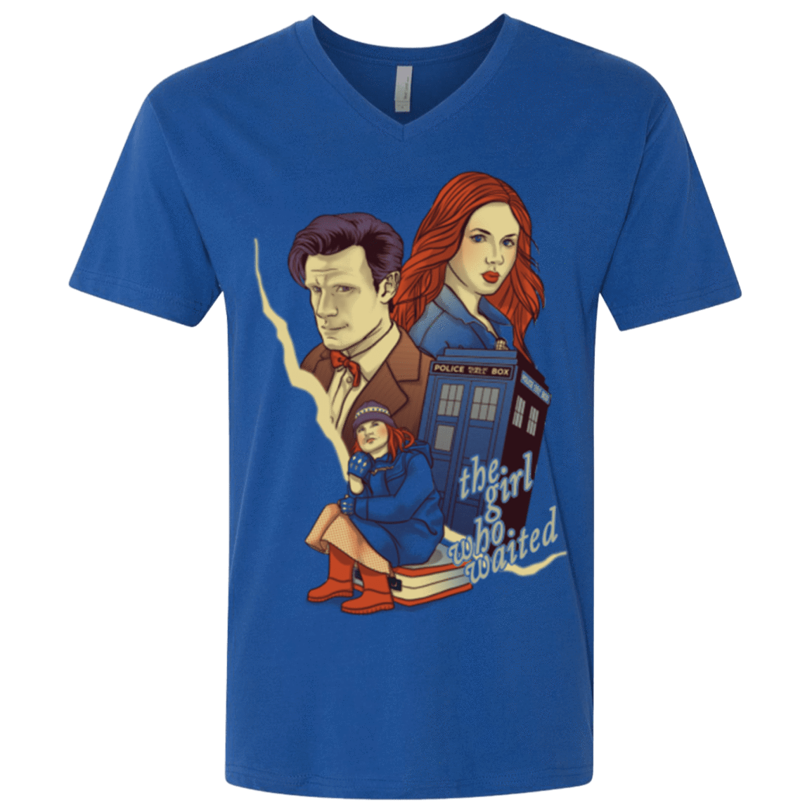 T-Shirts Royal / X-Small The Girl who waited Men's Premium V-Neck