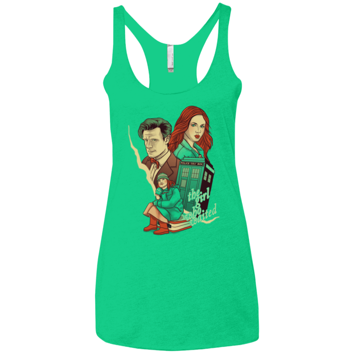 T-Shirts Envy / X-Small The Girl who waited Women's Triblend Racerback Tank