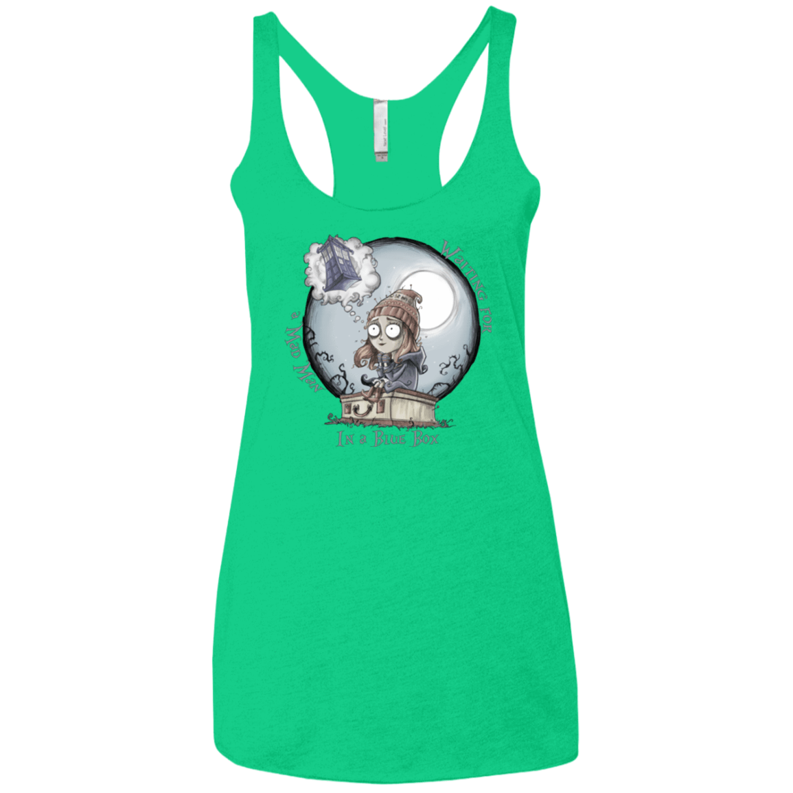 T-Shirts Envy / X-Small The Girl Who Waited Women's Triblend Racerback Tank