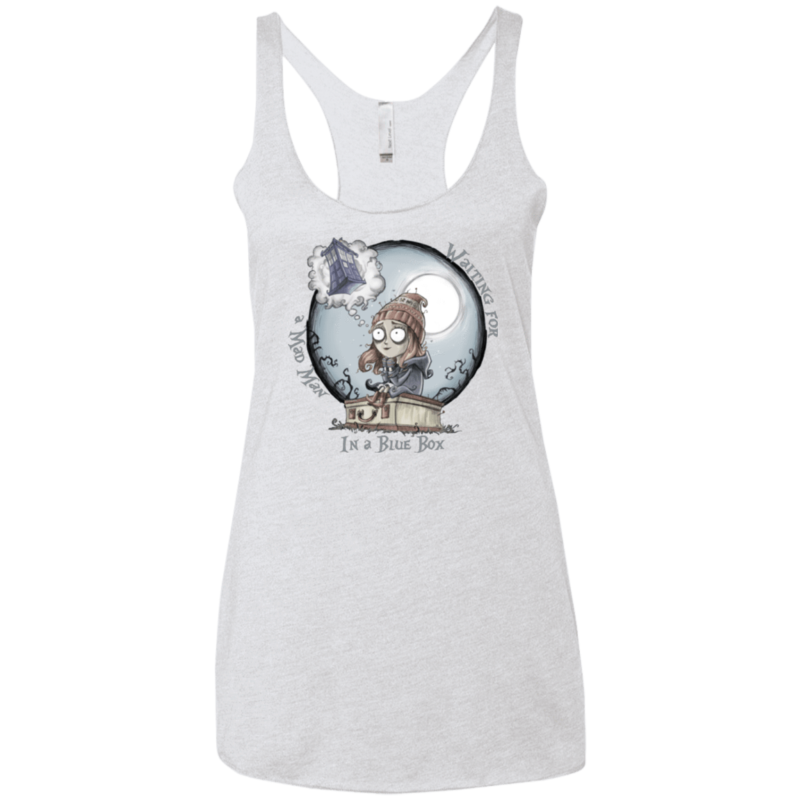 T-Shirts Heather White / X-Small The Girl Who Waited Women's Triblend Racerback Tank