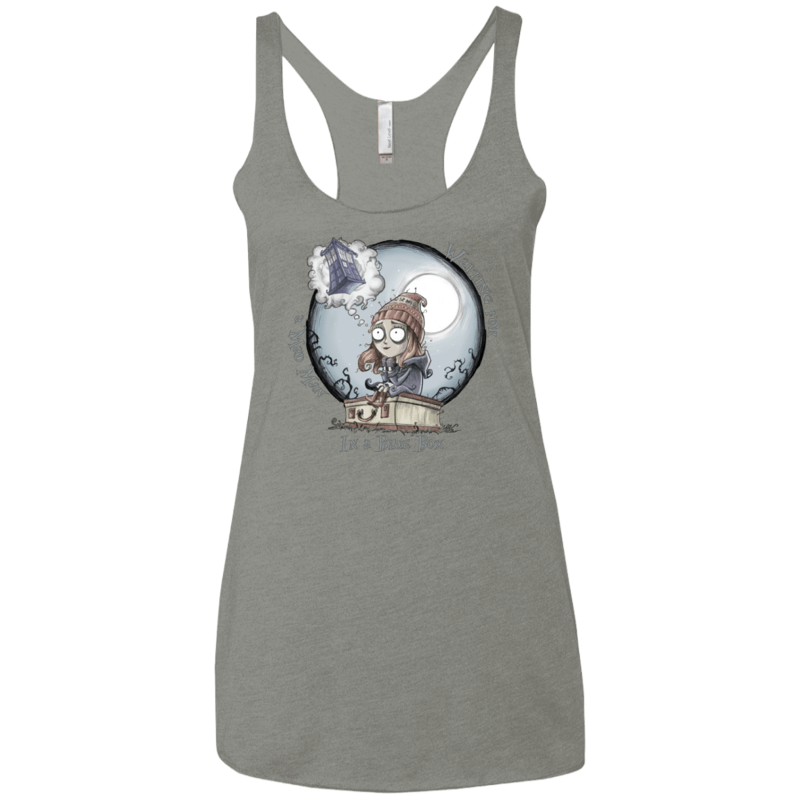 T-Shirts Venetian Grey / X-Small The Girl Who Waited Women's Triblend Racerback Tank