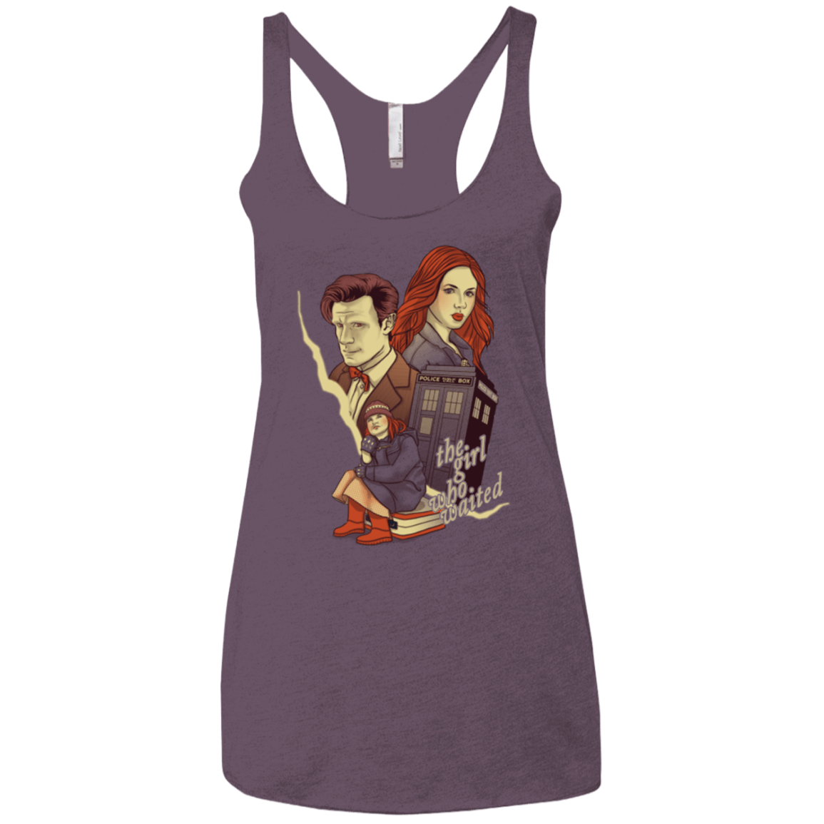 T-Shirts Vintage Purple / X-Small The Girl who waited Women's Triblend Racerback Tank