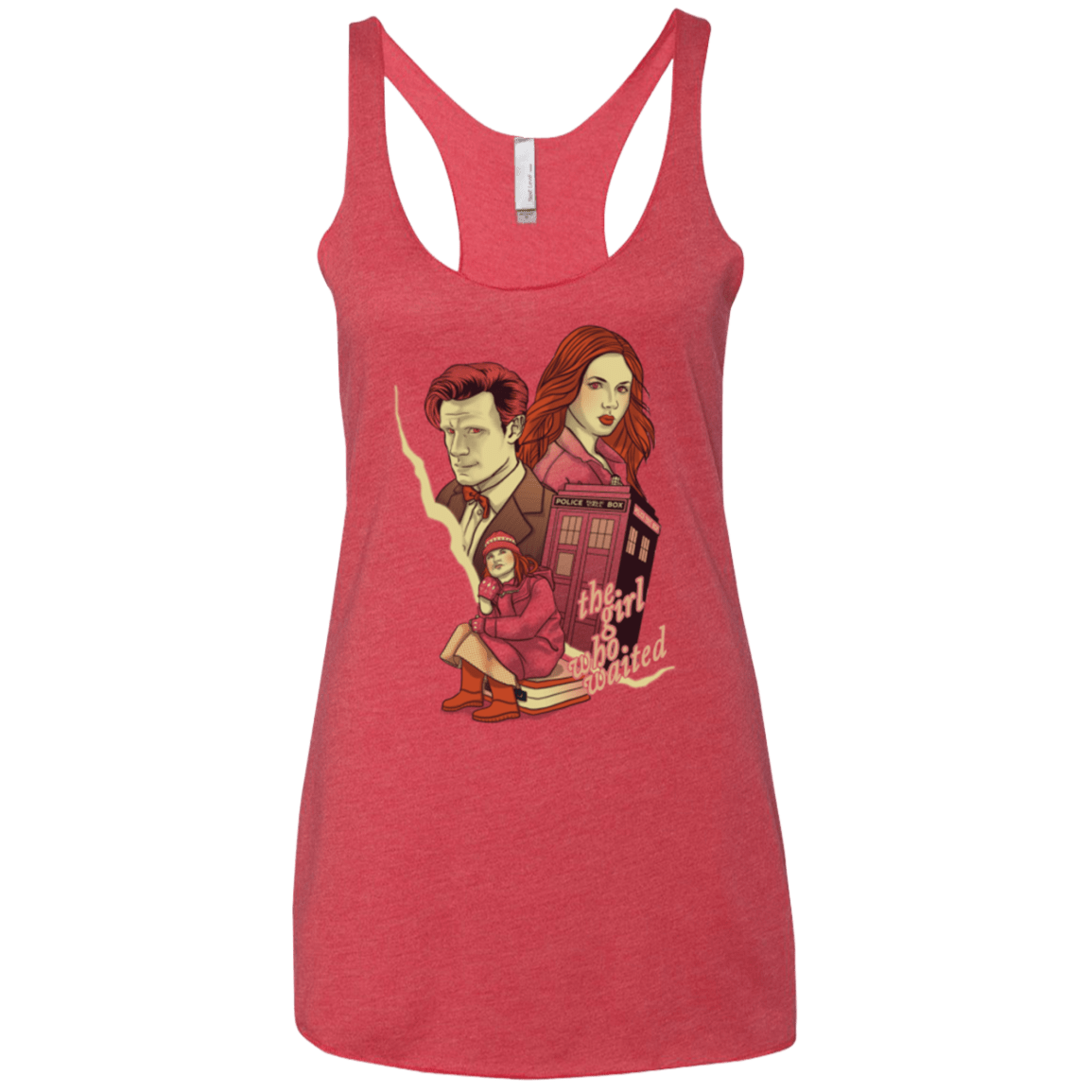 T-Shirts Vintage Red / X-Small The Girl who waited Women's Triblend Racerback Tank