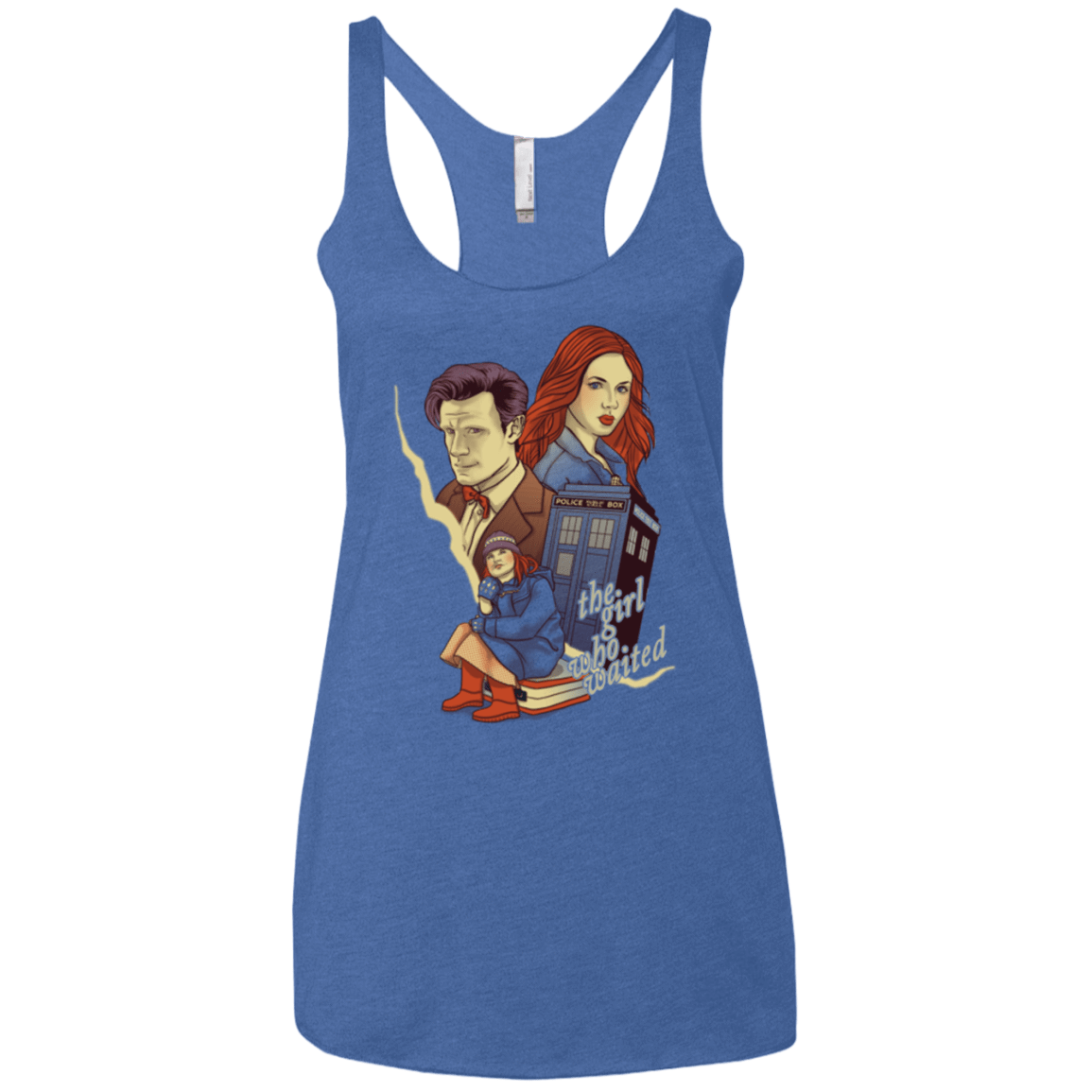 T-Shirts Vintage Royal / X-Small The Girl who waited Women's Triblend Racerback Tank