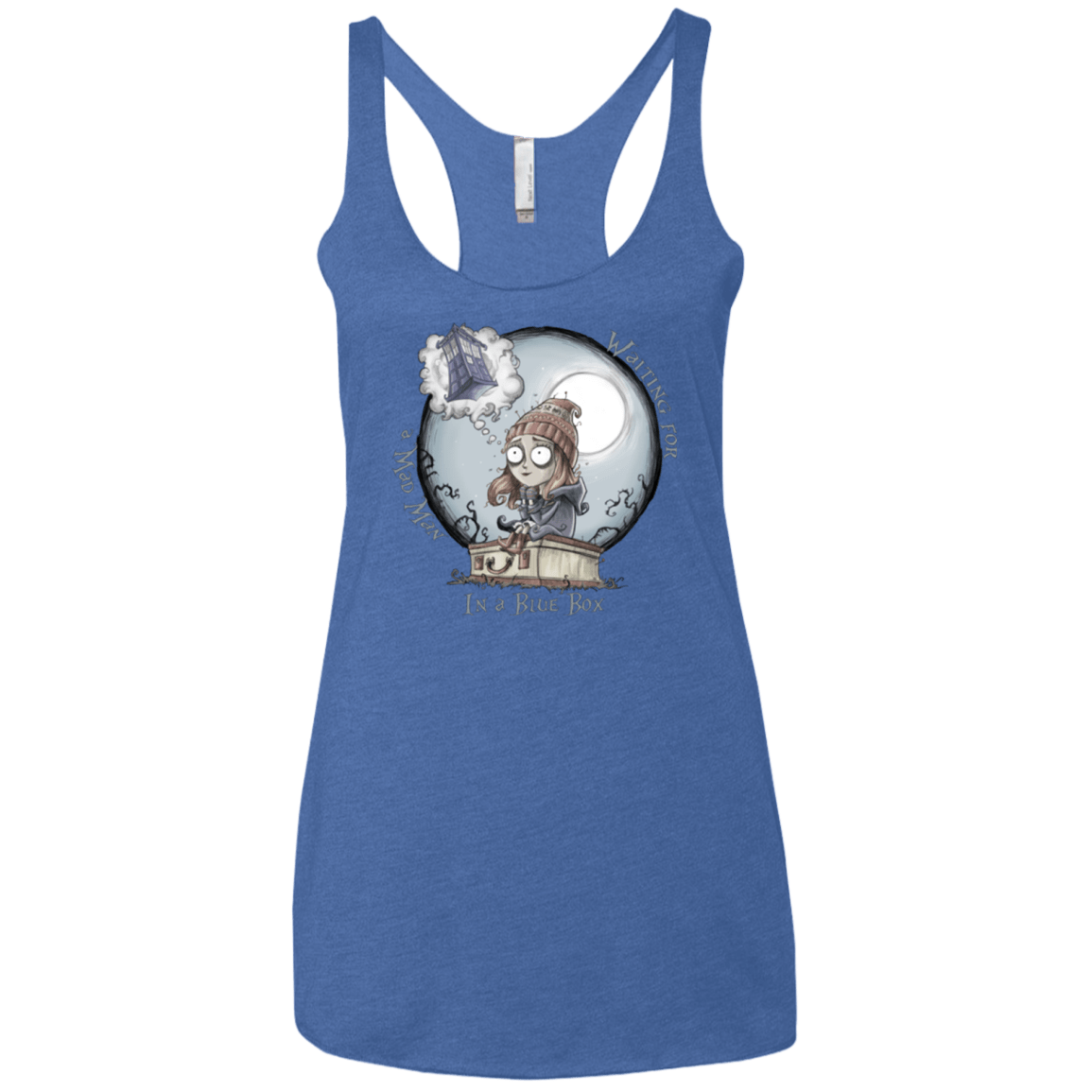 T-Shirts Vintage Royal / X-Small The Girl Who Waited Women's Triblend Racerback Tank