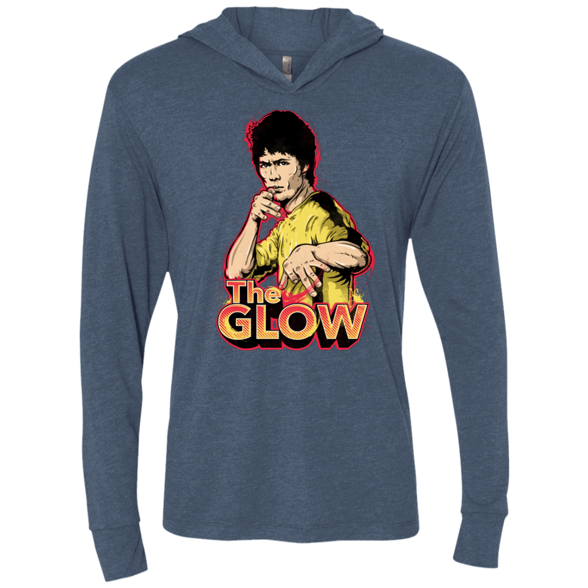 The Glow Triblend Long Sleeve Hoodie Tee