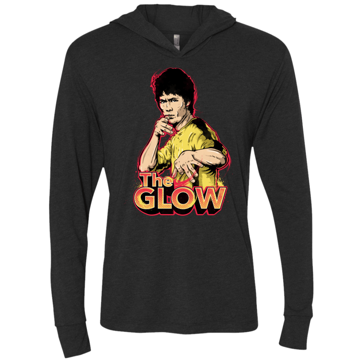 The Glow Triblend Long Sleeve Hoodie Tee