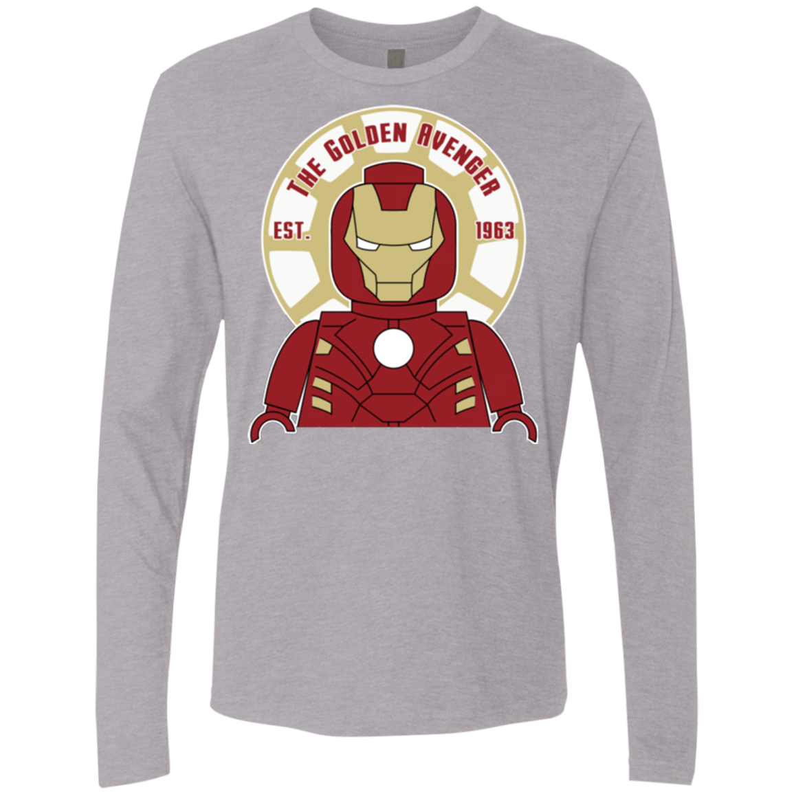 T-Shirts Heather Grey / Small The Golden Avenger Men's Premium Long Sleeve