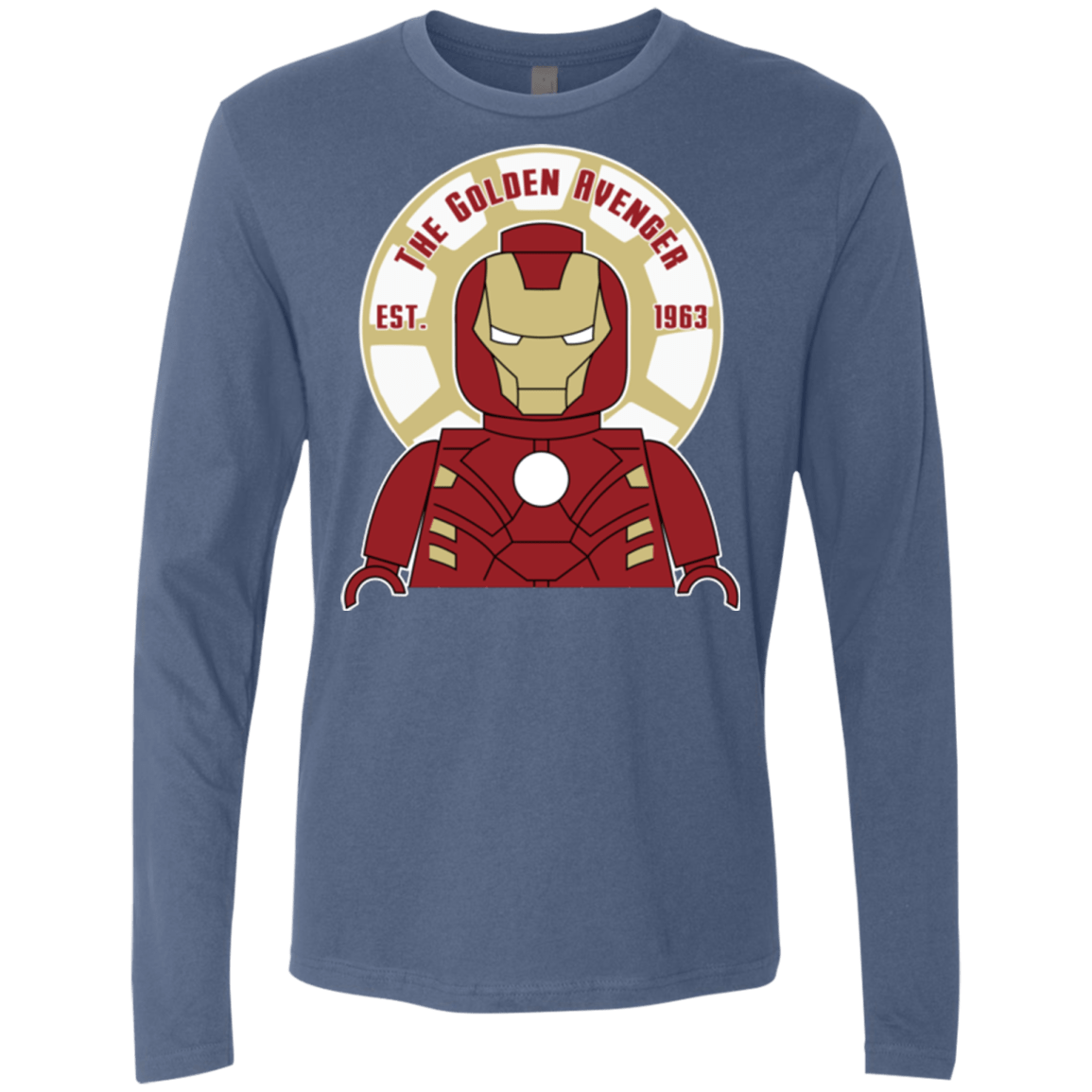 T-Shirts Indigo / Small The Golden Avenger Men's Premium Long Sleeve
