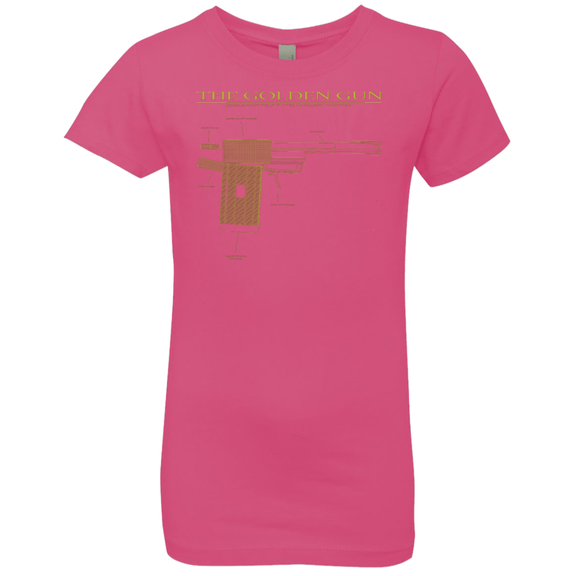 T-Shirts Hot Pink / YXS The Golden Gun Girls Premium T-Shirt