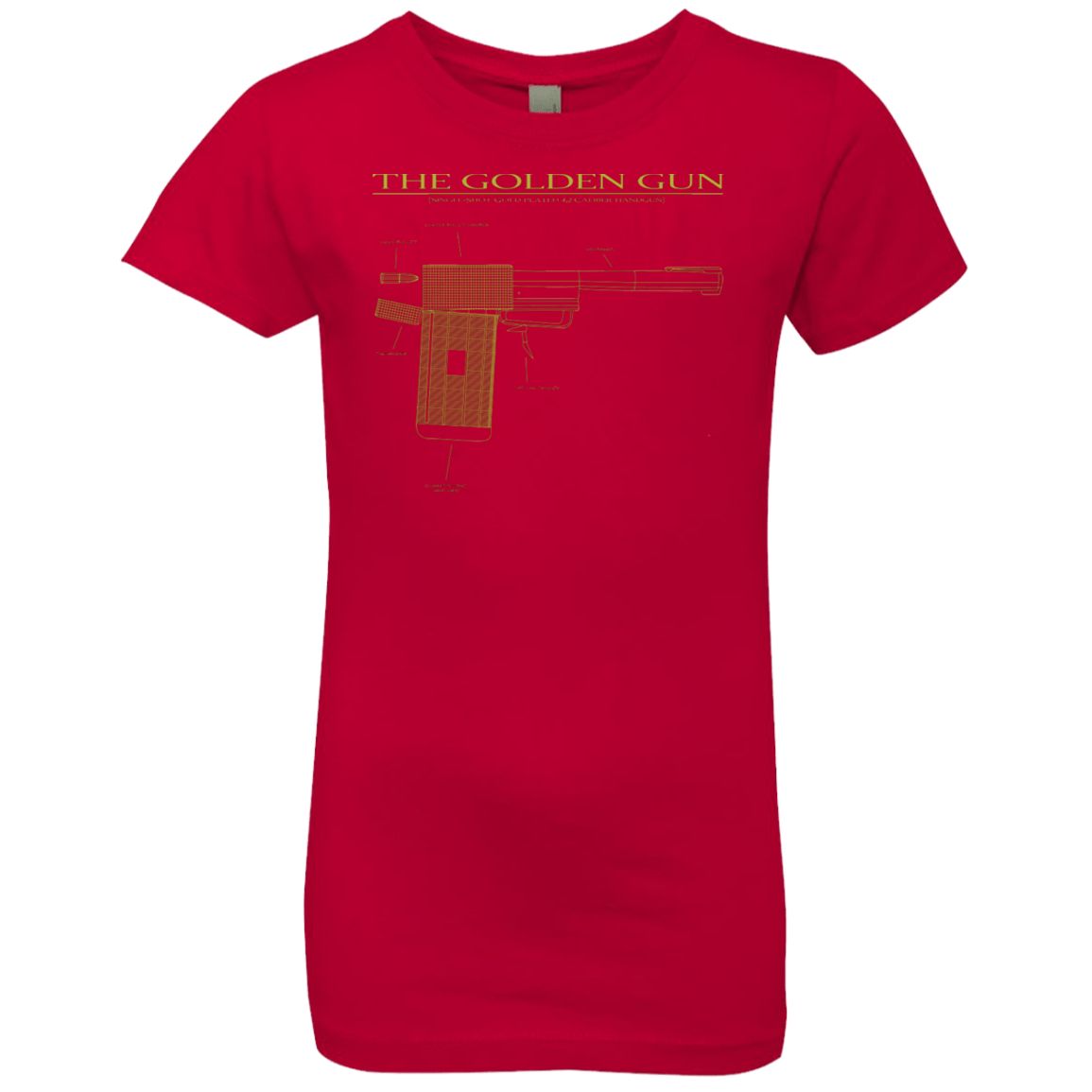 T-Shirts Red / YXS The Golden Gun Girls Premium T-Shirt