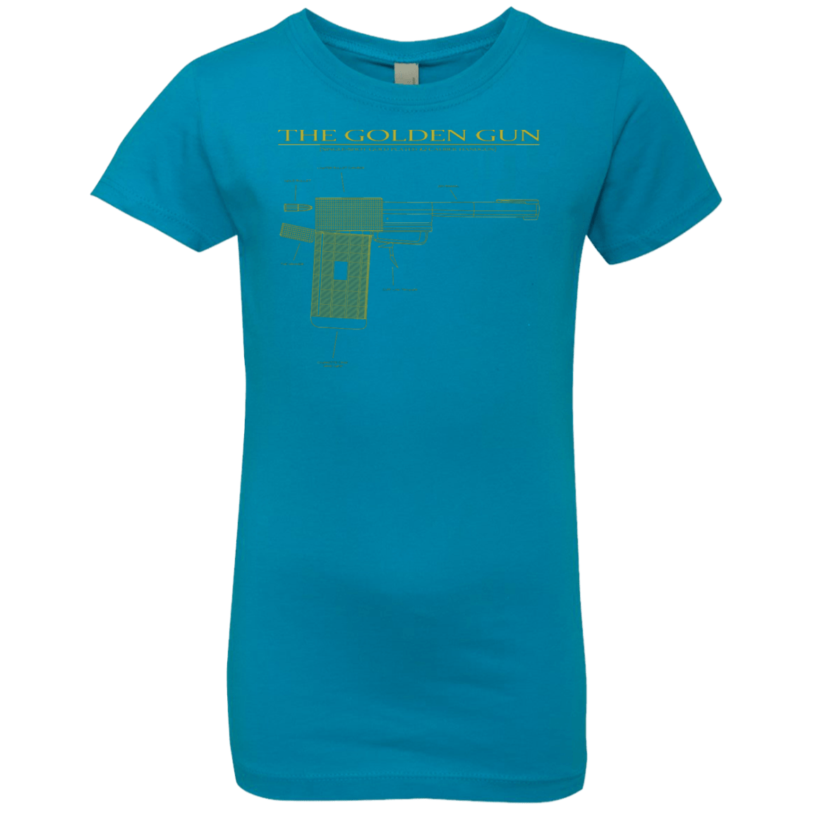 T-Shirts Turquoise / YXS The Golden Gun Girls Premium T-Shirt