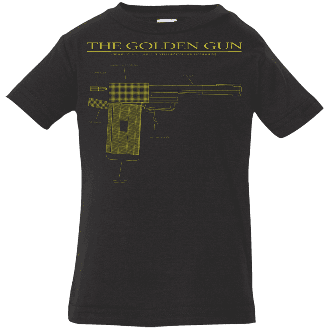 T-Shirts Black / 6 Months The Golden Gun Infant Premium T-Shirt
