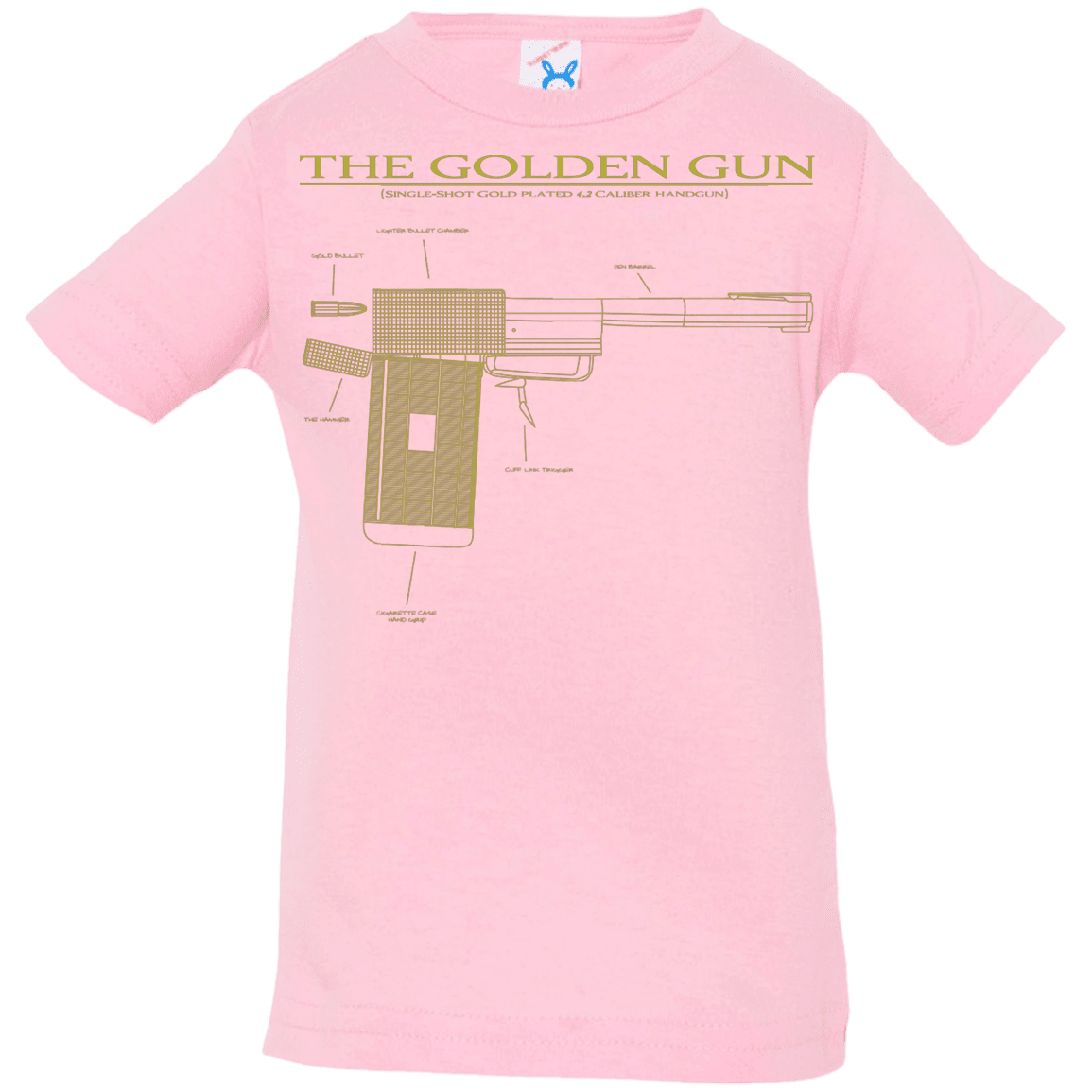 T-Shirts Pink / 6 Months The Golden Gun Infant Premium T-Shirt