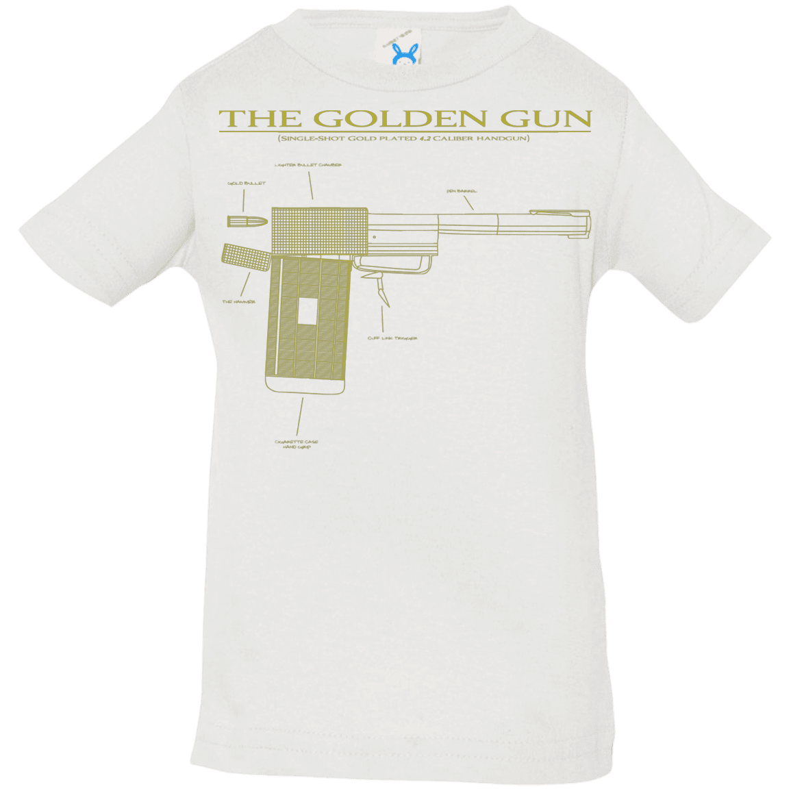 T-Shirts White / 6 Months The Golden Gun Infant Premium T-Shirt