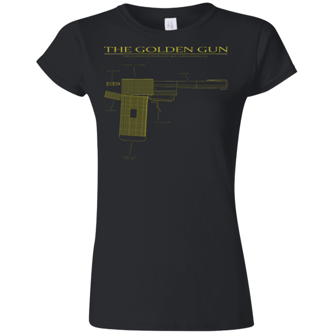 T-Shirts Black / S The Golden Gun Junior Slimmer-Fit T-Shirt